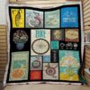 Bike Skull Quilt Blanket  Quilt